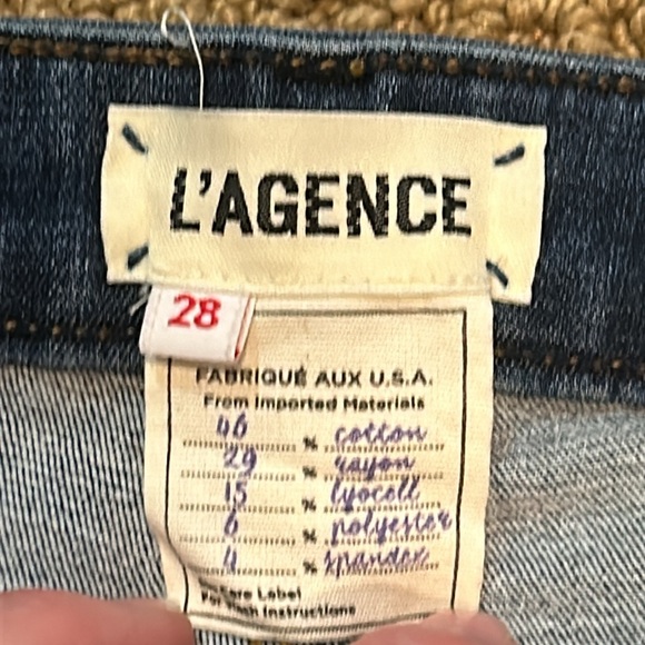 L'Agence Margot High Rise Skinny Jean Dark Vintage size 28 - Picture 7 of 14